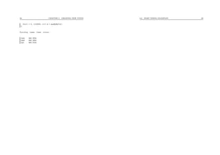 89 CHAPTER 8. CREATING NEW TYPES
for(i = 0; i<10000; i++) m = maxByRef(a);
}
Executing times ./test returns :
real 0m0.432s
user 0m0.430s
sys 0m0.010s
8.6. SOME TIMING EXAMPLES 90
 