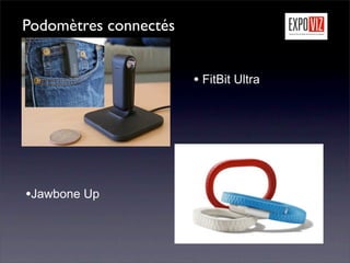 Podomètres connectés


                       • FitBit Ultra




•Jawbone Up
 