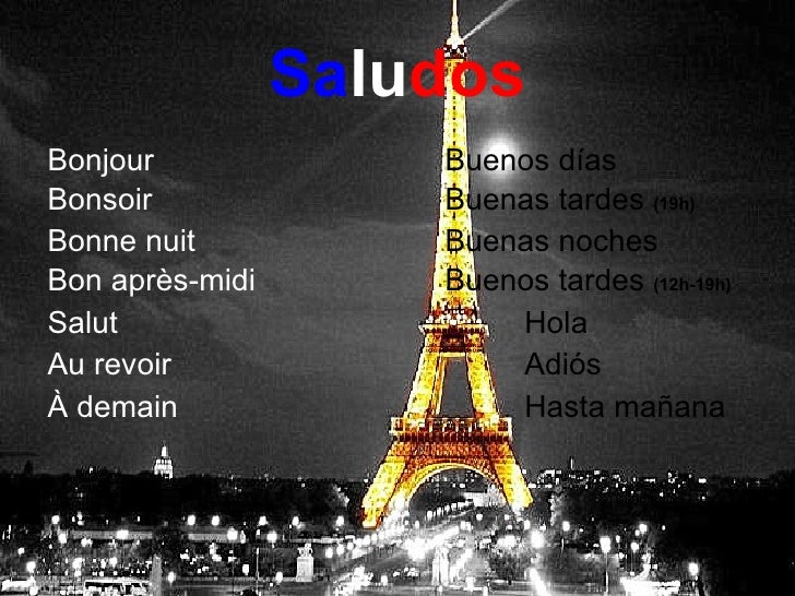 Buenas Noches En Com Frances
