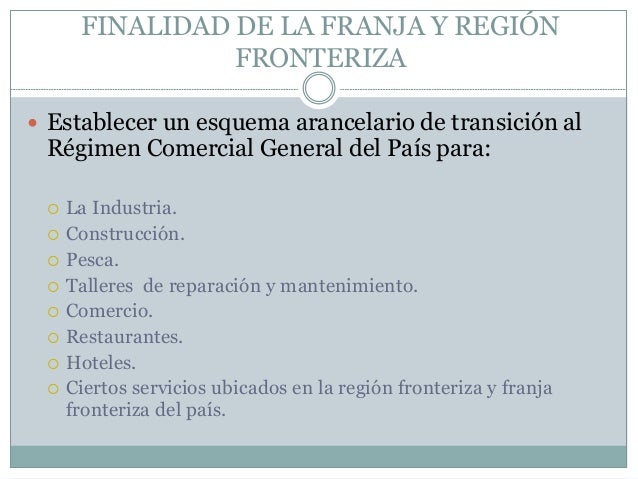 Franja y región fronteriza