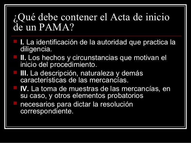 PAMA Y PACO DERECHO ADUANERO