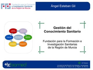 Ángel Esteban Gil Gestión del Conocimiento Sanitario Fundación para la Formación e Investigación Sanitarias  de la Región de Murcia 