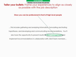 Frank - how to write an effective resume