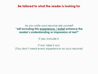 Frank - how to write an effective resume