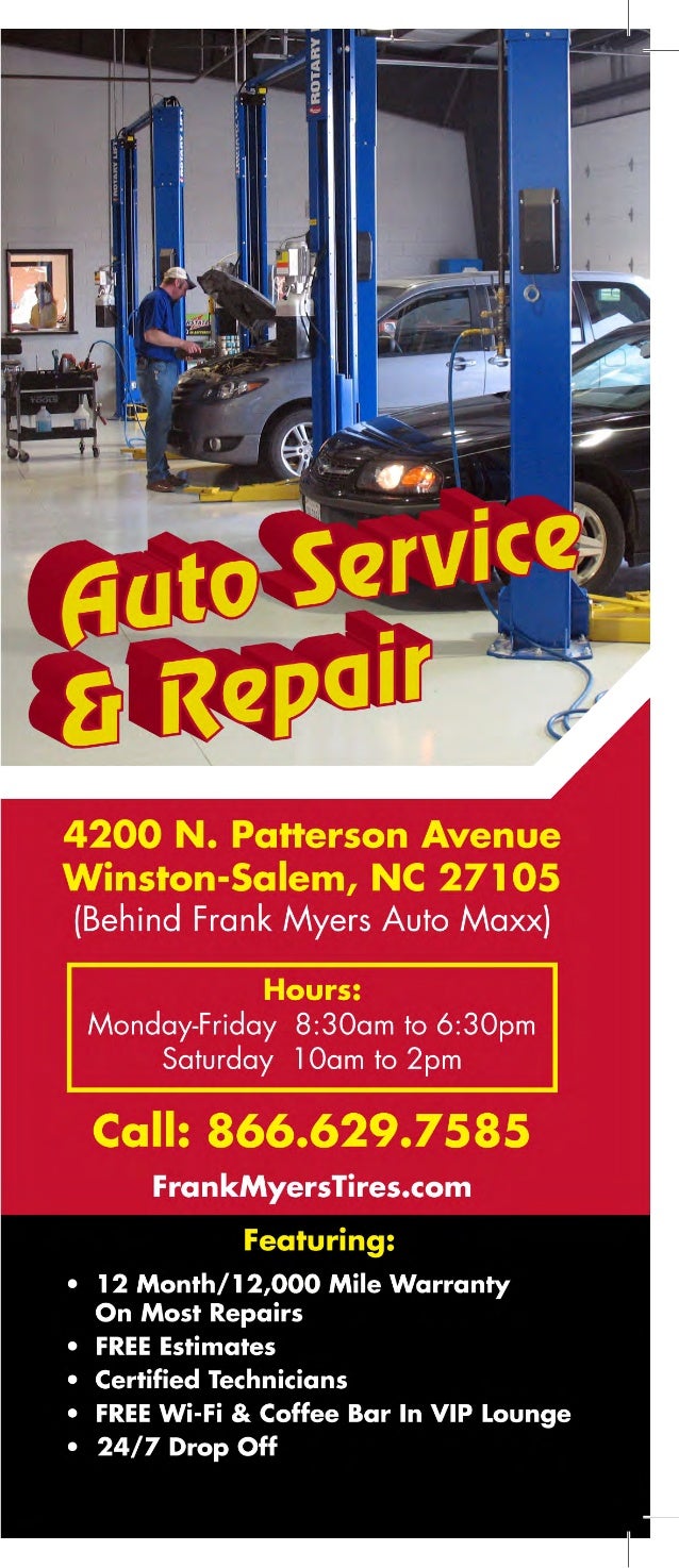 Winston Salem Auto Repair Frank Myers Auto Maxx