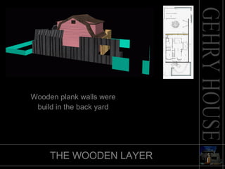 THE WOODEN LAYER Wooden plank walls were build in the back yard 