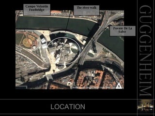 LOCATION Puente De La Salve  Campo Volantin Footbridge N The river walk 