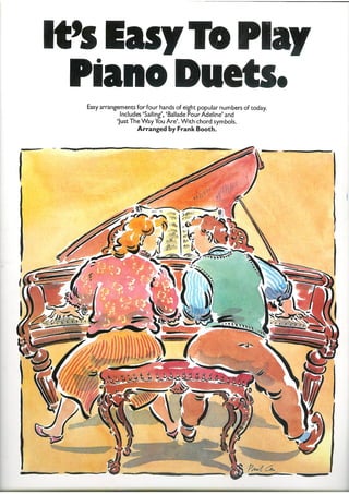Frank booth   it's easy to play piano duets