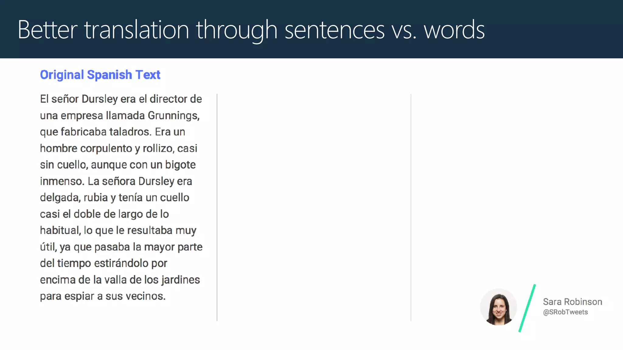 Better translation through sentences vs. words
 