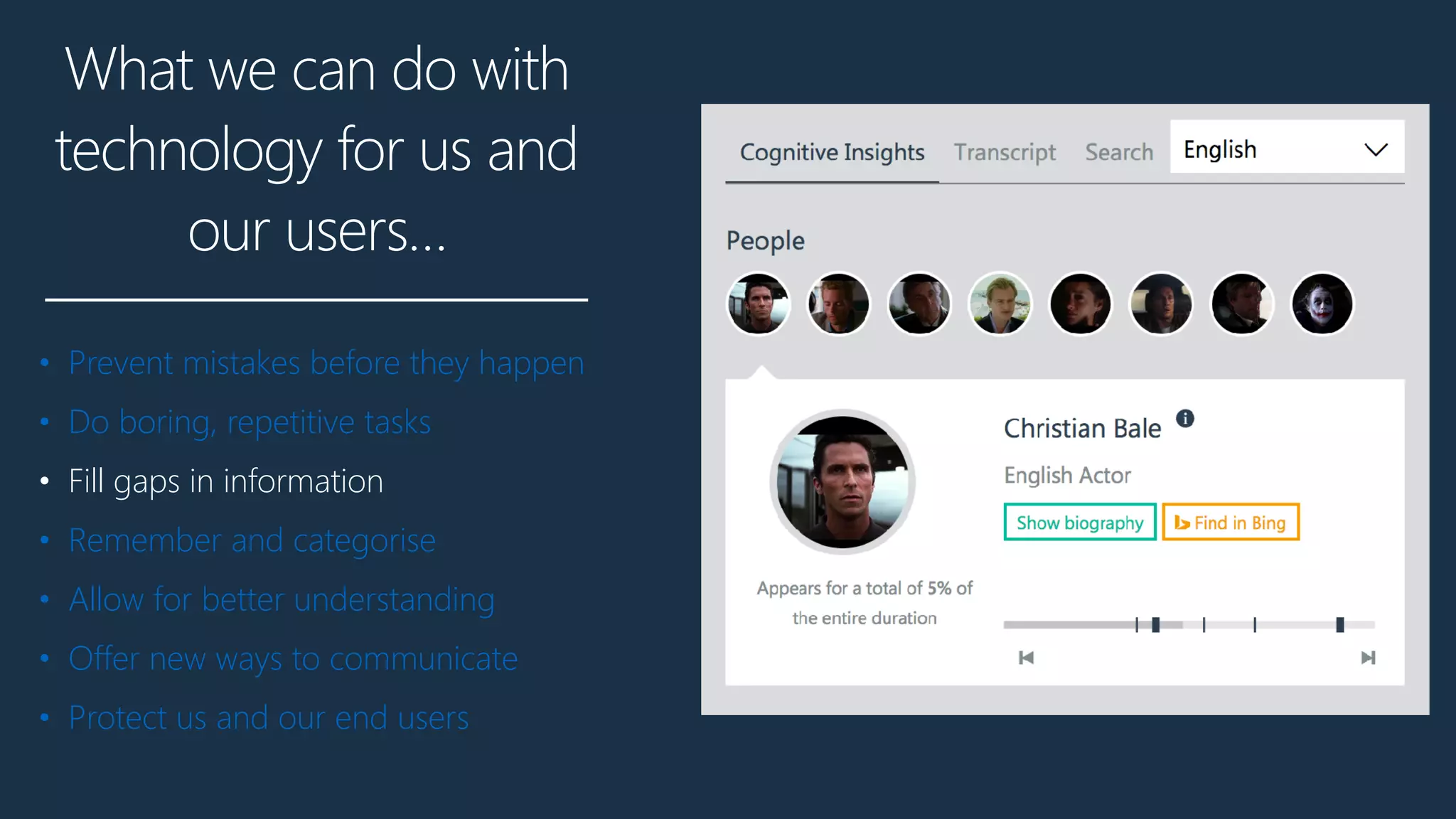 What we can do with
technology for us and
our users…
• Prevent mistakes before they happen
• Do boring, repetitive tasks
• Fill gaps in information
• Remember and categorise
• Allow for better understanding
• Offer new ways to communicate
• Protect us and our end users
 