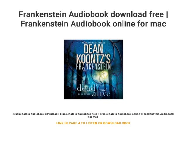 frankenstein audio book free download frankenstein audio book free download