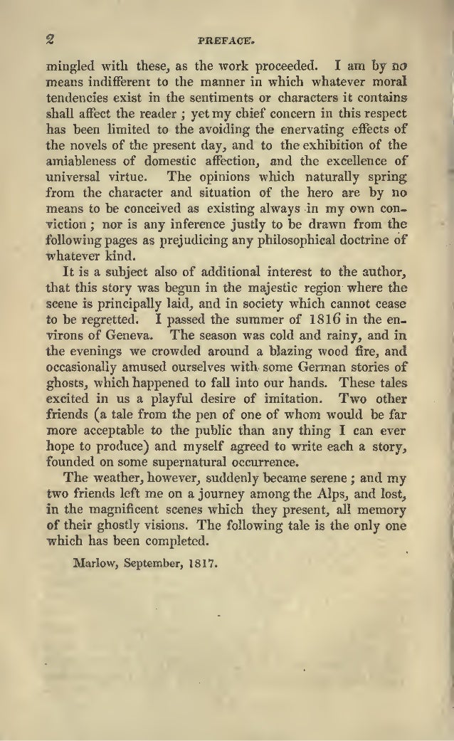 Frankenstein mary shelley essay
