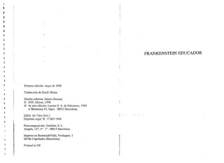 Frankenstein educador   libro digitalizado