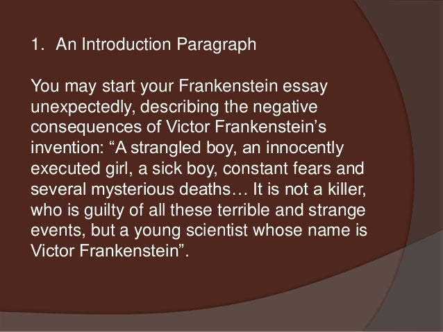 essay on frankenstein themes