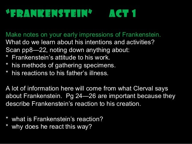 Frankenstein presentation (juniours)