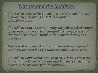Frankenstein themes symbol and literary devices | PPT