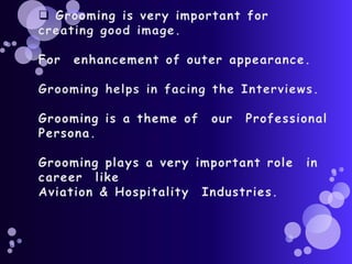 Personal Qualities Required for working in the Aviation & Hospitality Industries.