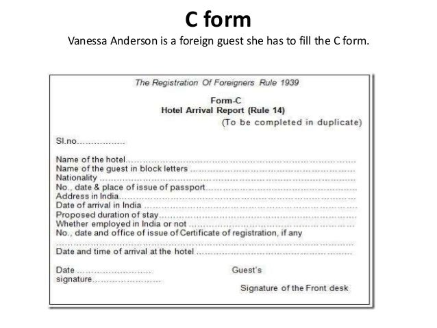 c form hotel for hospitality salahudeen Frankfinn by assignment hop sanabeer c form hotel for hospitality salahudeen Frankfinn by assignment hop sanabeer