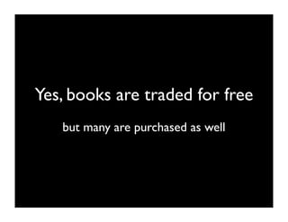 Book Trading Web Sites: Not the Apocalypse