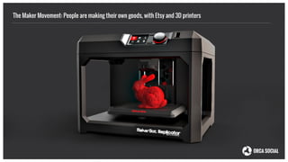 The Maker Movement: People are making their own goods, with Etsy and 3D printers
 