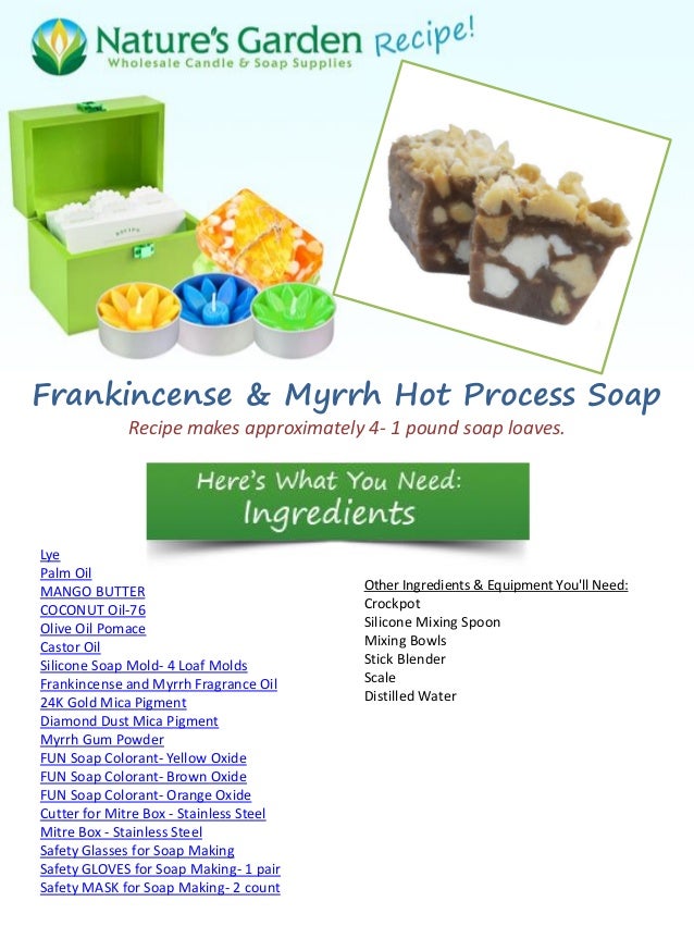 Frankincense And Myrrh Soap