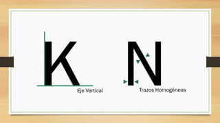 Eje Vertical Trazos Homogéneos
 