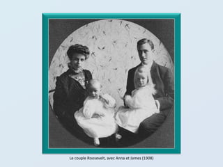 Le couple Roosevelt, avec Anna et James (1908) 