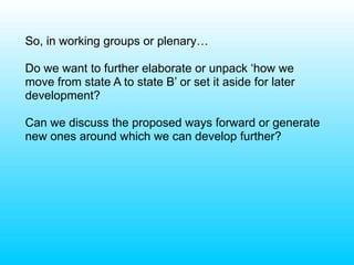 Does linking long term research sites to an ‘observatory of rural change’ make sense in the context of the research we are proposing?