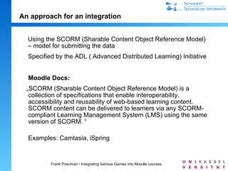 Scorm Moodle Example A proposal for integrating Serious Games made with Unity3D into Moodle ...