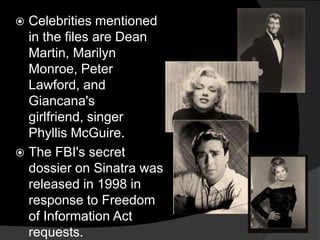 Sinatra was awarded the Legend Award at the 1994 Grammy Awards. He was introduced by Bono.In 1995, To mark Sinatra's 80th birthday, the Empire State Building glowed blue. A star-studded birthday tribute at the Shrine Auditorium in Los Angeles would be his last televised appearance.