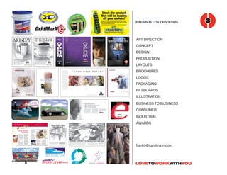 ART DIRECTION DESIGN MARKER COMPS BROCHURES BUSINESS TO BUSINESS CONSUMER ADS LOGOS
                                                                                                                     ILLUSTRATIONS CREATIVE TEAM PLAYER THUMBNAILS AWARDS CONCEPTS PRESENTATIONS PHOTOSHOP
                                                                                                                     QUARK FREEHAND POSTERS CATALOGS EXPERIENCE MACINTOSH ADS LOVE TO WORK WITH YOU!




 MONDAY THURSDAY                                                                                                                                                                                                                                                                                                                                                 A R C H I T E C T U R A L REFERENCE GUIDE
                                                                                                                                                                                                                                                                                                                                                                                                                                More Satisfied Customers,
                                                                                                                                                                                                                                                                                                                                                                                                                                 More Beverage Profits.




  COLOMBIAN SUPREMO: Wake up your customers to the rich,                                                                                            CREME BRULEE: This close to the weekend, a few simple,
  full-bodied flavor of the finest coffee Columbia                                                                                                  sophisticated pleasures are in order. Your                                                                                                     1-800-NATIONAL
  has to offer, carefully selected and hand                                                                                                         customers will love the delicate, creamy                                                                                                       1-800-628-4662

  roasted with more than 75 years of                                                                                                                taste and aroma of our Creme Brulee                                                                                                                                                                         DIVISION 9
  experience. At S&D, we make special
  coffee an everyday thing.
                                                                                                                                                    flavored coffee. At S&D, we make
                                                                                                                                                    special coffee an everyday thing.
                                                                                                                                                                                                                                                                                                                9                                                                               www.nationalgypsum.com


                                                                        800.933.2211 - sndcoffee.com                                                                                                                              800.933.2211 - sndcoffee.com




     AIR MOTORS
                                                                                                                                                                                                                                                                                                                                                                                                                                                            WHEN IT COMES TO QUALITY,
                                                                                                                                                                                                                                                                                                                                                                                                                                                            McJUNKIN MEANS BUSINESS
                                                                                                                                                                                                                                                                                                                                           This is copy indication and that is all

                                                                                                                                                                                                                                                                                                                                           it is. It is used only to show the type

                                                                                                                                                                                                                                                                                                                                           style and point size of the type. This
                                                                                                                                                                                                                                                                                                                                                                                        Three ways better                                                                  The-All-In One
                                                                                                                                                                                                                                                                                                                                           type is for indication only and that is

                                                                                                                                                                                                                                                                                                                                           all it is. We know the final copy will

                                                                                                                                                                                                                                                                                                                                           be on target.This is copy indication

                                                                                                                                                                                                                                                                                                                                           and that is all it is. It is used only to

                                                                                                                                                                                                                                                                                                                                           show the type style and point size of

                                                                                                                                                                                                                                                                                                                                           the type. This type is for indication

                                                                                                                                                                                                                                                                                                                                           only and that is all it is. We know

                                                                                                                                                                                                                                                                                                                                           the final copy will be on target.This

                                                                                                                                                                                                                                                                                                                                           is copy indication and that is all it is.
                                                                                                                                                                                         Only One Company Puts                                                                                                                             It is used only to show the type style

                                                                                                                                                                                           Them All Together                                                                                                                               and point size of the type. This type

                                                                                                                                                                                                                                                                                                                                           is for indication only and that is all.

                                                                                                                                                                                                                                                                                                                                           We know the final copy will be on

                                                                                                                                                                                                                                                                                                                                           target and give the right message.

                                                                                                                                                                                                                                                                                                                                               This is copy indication and that        SPEED                                    ACCURACY
                                                                                                                                                                                                                                                                                                                                           is all it is. It is used only to show the

                                                                                                                                                                                                                                                                                                                                           type style and point size of the type.

                                                                                                                                                                                                                                                                                                                                           This type is for indication only and

                                                                                                                                                                                                                                                                                                                                           that is all it is. We know the final

                                                                                                                                                                                                                                                                                                                                           copy will be on This type is for indi-

                                                                                                                                                                                                                                                                                                                                           cation only and that is all it is.



                                                                                                                                                                                                                                                                                                                                                                                                                                                                                        Take A Look Inside Distribution’s
                                                                                                                                                                                                                                                                                                                                                                                                                                                                                        Most Demanding Quality Process




                                                                                                                                                                                                                                                                                                                                                                                                                  The Complete Solution




                                                                                                                                                                                                                                                                                                                                                                                                    At age 40, he was your hero.
                                                                                                                                                                                                                                                                                                                                                                                                    At age 58, he helped you through a crisis.
                                                                                                                                                                                                                                                                                                                                                                                                    At age 72, he can’t stop crying.




   Premier partners with leading manufacturers to
                                                                                                                                                         Visit Premier’s Web site at:


                                                                                                                                                                                                                                                            Heirs Don’t Fight
   offer innovative methods for acquiring capital equip-
   ment with state-of-the-art technology and superior
   pricing.
                                                                                                                                          www.premierinc.com

                                                                                                                                                                                                                                                             Over Veneer.
                                                                                                                tracts and 20,000 products in the          Cost management solutions             system approach that leverages
                                                                                                                food service portfolio.                                                          the interrelationship of every food



                           Food service
                                                                                                                                                           Through the Synergy ™ total cost
                                                                                                                                                                                                 service cost center while balanc-
                                                                                                                Products and services
                                                                                                                The success of the food service
                                                                                                                program comes from aggressively
                                                                                                                priced, high-quality products


                                                     contracting
                                                                                                                combined with value-added serv-
                                                                                                                ices provided by business part-
                                                                                                                ners. These services include:
                                                                                                                M Synergy ™ total cost management
                                                                                                                  program;
                             Premier’s Food service Program           food service portfolio of products        M Online order-entry;
                             combines:                                and services. Premier leverages           M Inventory management systems;
                                                                      this volume to gain competitive           M Revenue enhancement programs;
                             M   The industry’s best committed        distribution pricing and enhanced         M Benchmarking programs;
                                 manufacturer agreements,             operational incentives, which             M Premier’s Internet-based electronic
                             M   Sole-source national distribution,   result in significant savings.              catalog
                             M   An easy-to-use cost management                                                   (http://webcat.premierinc.com),
                                 program.                             The value behind                            which includes food service con-
                                                                      committed agreements                        tracts, pricing, contract updates,
                             The comprehensive package is                                                         and current news; and
                                                                      Participants in the food service pro-
                             designed to achieve breakthrough                                                   M Regional food service council
                                                                      gram agree to purchase food and
                             cost savings and operating efficien-                                                 meetings that allow members to
                                                                      nutritionals through committed man-
                             cies for participating members.                                                      network with peers, discuss indus-
                                                                      ufacturer agreements that offer fixed
                                                                      pricing and discounts as well as            try trends, and learn techniques for
                             In fact, the Premier food service
                             program is the largest and most suc-     growth incentives. Through the              maximizing contract value.               management program offered            ing cost reduction with customer
                             cessful of its kind in the healthcare    committed manufacturer program,                                                      through Premier’s sole-source dis-    satisfaction. The approach leaves
                             industry.                                members are rewarded for ordering                                                    tribution partner, Alliant Food       no stone unturned — from menus,
                                                                      in larger quantities (thus lowering the                                              service, alliance members have        purchasing, ordering, receiving,
                             Savings                                  distributors’ delivery costs) and pay-                                               realized significant savings          inventory and production, to
                                                                      ing their bills promptly. Members                                                    through more efficient methods of     delivery and cafeteria operations.
                             Premier achieved rapid conver-
                                                                      earn committed manufacturer agree-                                                   procurement, delivery, and meal
                             sion and a high level of participa-                                                                                                                                 Alliant’s Baseline ™ diagnostic                   This is copy indication and only copy indication. It is for the purpose of seeing the type face to be used. This
                                                                      ment allowances in addition to the                                                   preparation.
                             tion in the food service program                                                                                                                                    studies capture details of a hospi-               is copy indication and only copy indication. It is for the pur-
                                                                      significant savings they realize from
                             in a short period of time, com-                                                                                                                                     tal food service department’s cur-
                             manding leading-edge pricing             the portfolio. On average, participat-                                               Since 1996, members have docu-                                                          pose of seeing the type face to be used.This is copy indication
                                                                      ing hospitals earn 15 percent to 17                                                  mented more than $27 million in       rent cost structure and compares
                             from the $124 billion food service                                                                                                                                  them to industry standards and                    and only copy indication. It is pose of seeing the type face to
                             industry. Today, nearly every            percent savings from committed                                                       savings through such programs.
                                                                      manufacturer agreement allowances                                                    To maximize its cost management       peer facility data. Its Benchmark                 be used.This is copy indication and only copy in
                             Premier member accesses the                                                                                                                                         ™ program provides a detailed
                                                                      on the currently available 105 con-                                                  effectiveness, Alliant uses a total




                                                                                                                                                                                                     ✼✸✬✴❀✮✵✵
                                                                                                                                                                                                     M O T O R S P O R T S                                                                                                                          L L C




                                 FRANK H. STEVENS CONCEPTDESIGNILLUSTRATION
1007 LOST COVE, WEDDINGTON,NC 28104 • PHONE: 704.846.9809 • FAX: 704.844.9338 • E-MAIL: FSTEVENS1@CAROLINA.RR.COM
 
