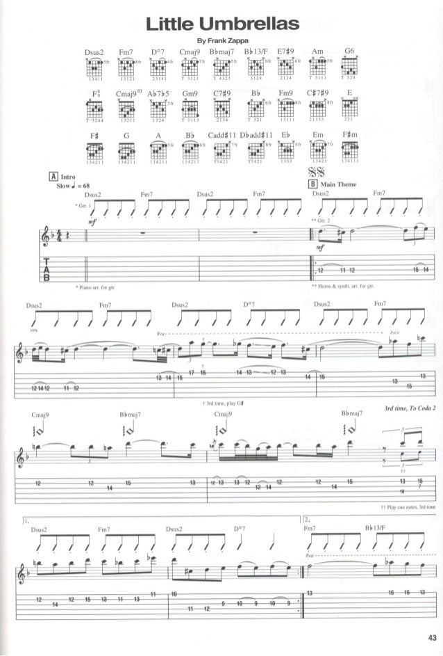 Frank Zappa Hot Rats Songbook