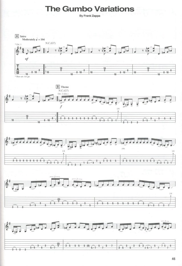 Frank Zappa Hot Rats Songbook