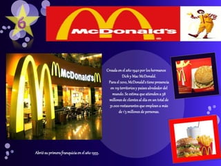 Abriósu primerafranquiciaen el año 1955.
 