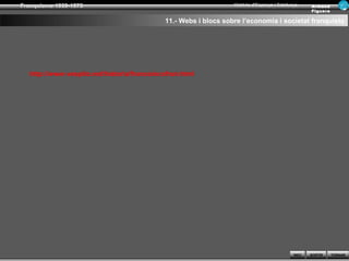 Franquisme 1939-1975                                            Història d’Espanya i Catalunya      Ar man d
                                                                                                    Figue ra

                                           11.- Webs i blocs sobre l’economia i societat franquista




  http://www.vespito.net/historia/franco/ecofran.html




                                                                                            INICI   SORTIR     TORNAR
 