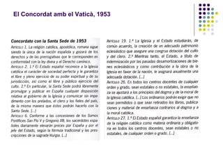 El Concordat amb el Vaticà, 1953
 