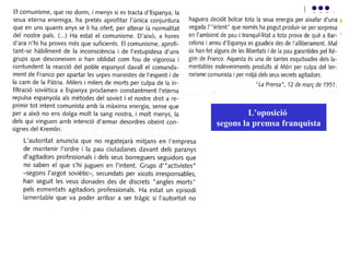 L’oposició
segons la premsa franquista
 