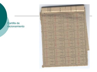 Cartilla de
racionamiento
 