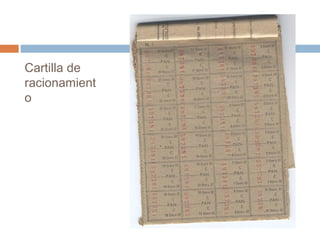 Cartilla de
racionamient
o
 