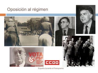Oposición al régimen
España durante el franquismo
 