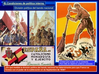 Franquismo. 1 naturaleza y condiciones surgimiento del régimen