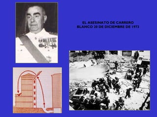 EL ASESINATO DE CARRERO
BLANCO 20 DE DICIEMBRE DE 1973
 