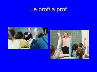 Le prof/la prof
 