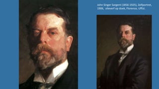 John Singer Sargent (1856-1925), Zelfportret,
1906, olieverf op doek, Florence, Uffizi.
 