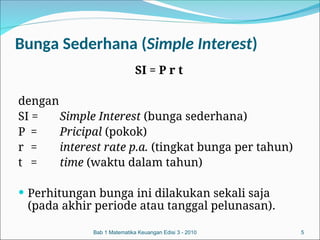 Fransidy: Matematika Keuangan-Simple Interest Chapter 1.ppt