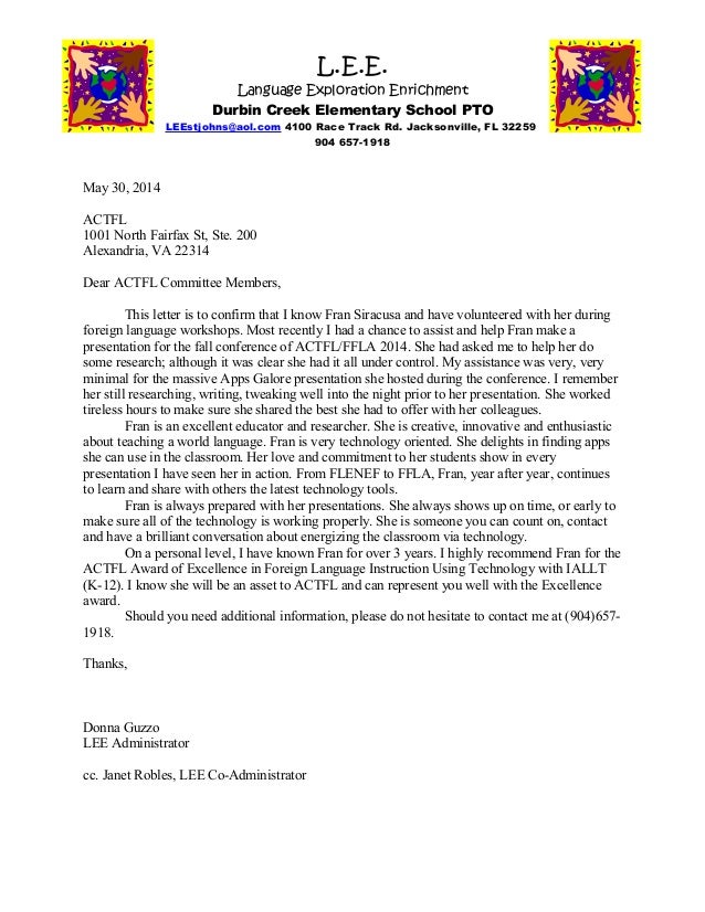 fran siracusa reference letter dg uf letter of recommendation