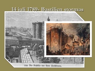 14 juli 1789- Bastiljen stormas
 