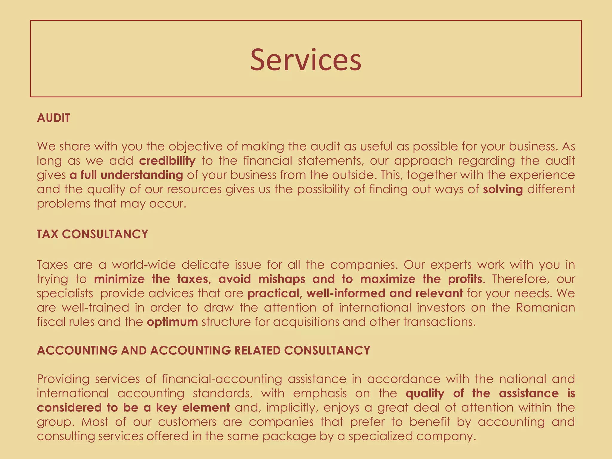   The Chamber of Fiscal Consultants in Romania (CCFR)