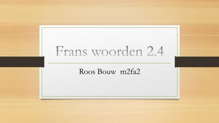 Roos Bouw m2fa2
 