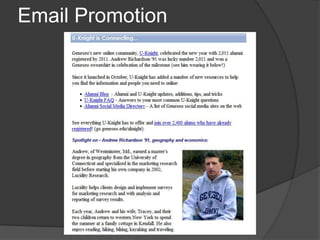 Email Promotion
 